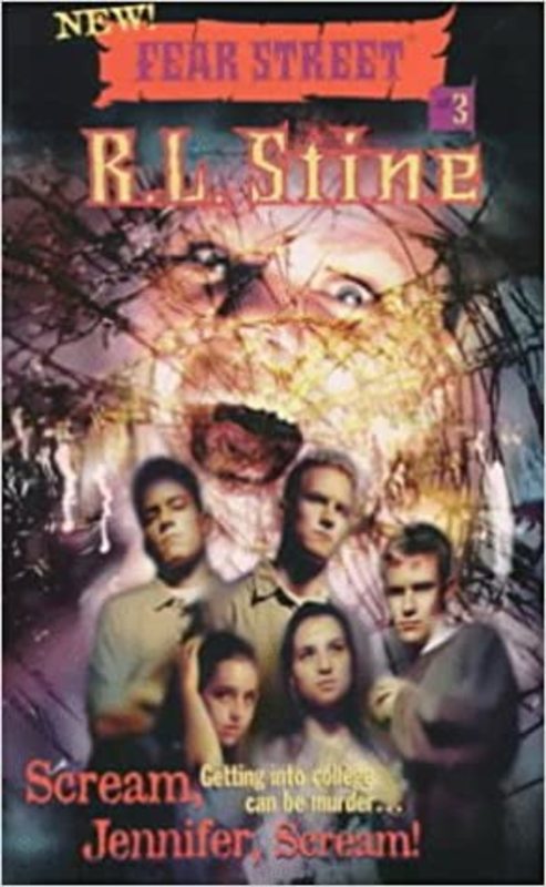 Book cover for "Scream, Jennifer, Scream!" by R.L. Stine