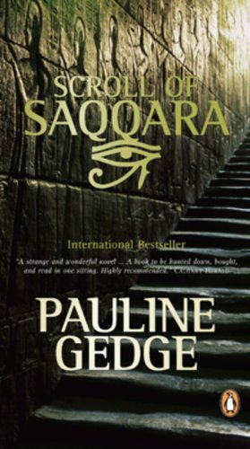 Book cover for "Scroll of Saqqara / Mirage" by Pauline Gedge