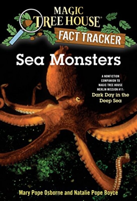 Book cover for "Sea Monsters" by Mary Pope Osborne