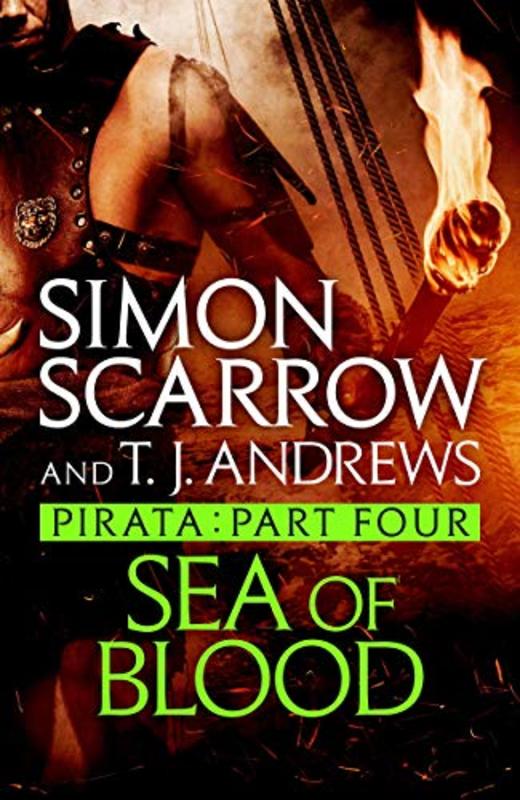 Book cover for "Sea of Blood" by Simon Scarrow
