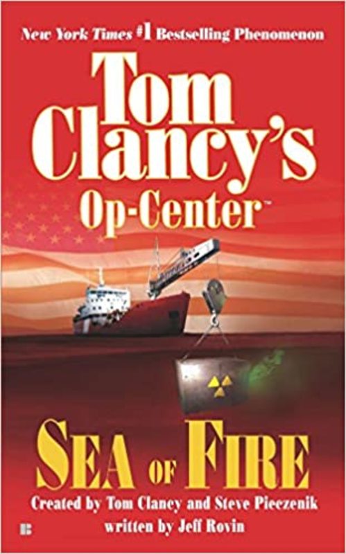 Book cover for "Sea of Fire" by Jeff Rovin