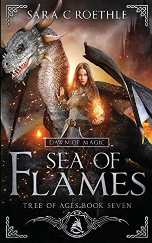 Book cover for "Sea of Flames" by Sara C Roethle