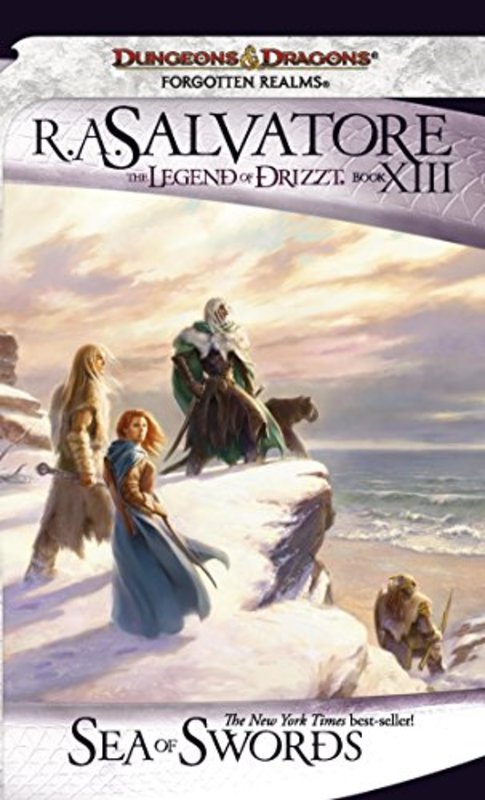 Book cover for "Sea of Swords" by RA Salvatore