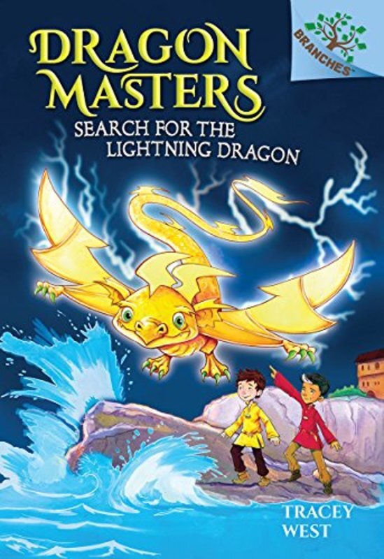 Book cover for "Search for the Lightning Dragon" by Tracey West