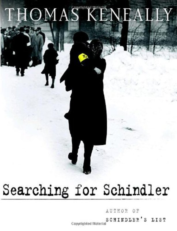 Book cover for "Searching for Schindler" by Thomas Keneally