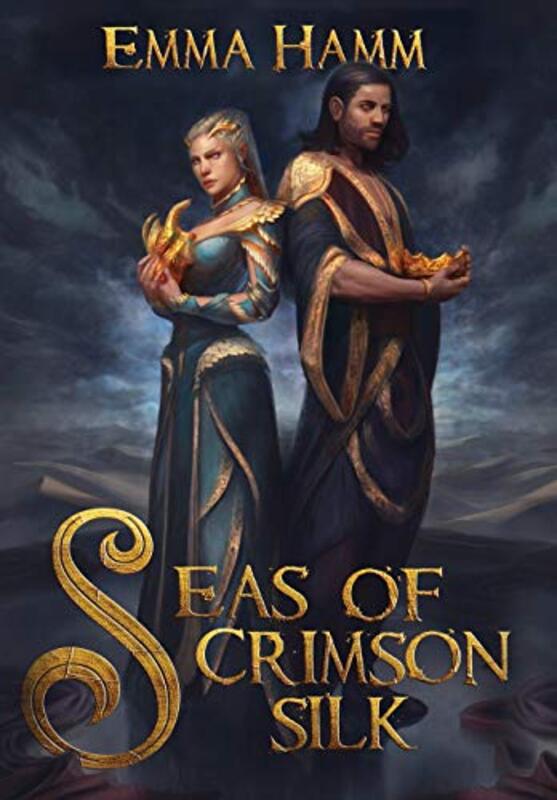 Book cover for "Seas of Crimson Silk" by Emma Hamm