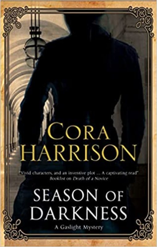 Book cover for "Season of Darkness" by Cora Harrison