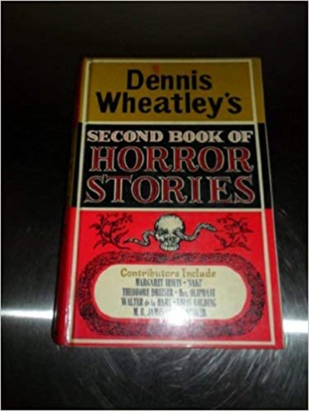 Book cover for "Second Book of Horror Stories" by Dennis Wheatley