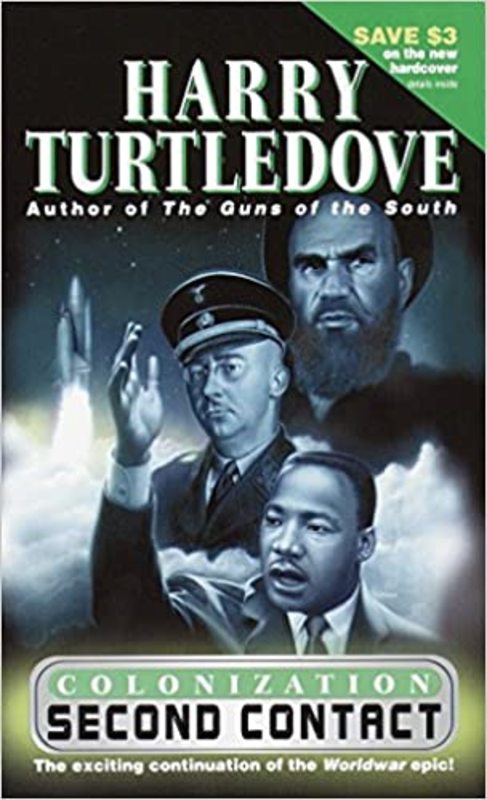 Book cover for "Second Contact" by Harry Turtledove