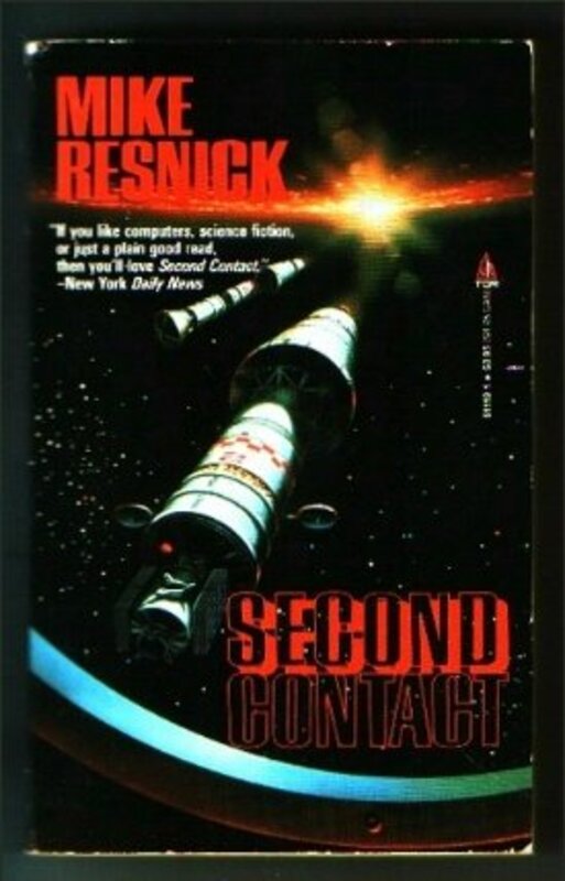 Book cover for "Second Contact" by Mike Resnick