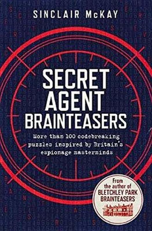 Book cover for "Secret Agent Brainteasers" by Sinclair McKay
