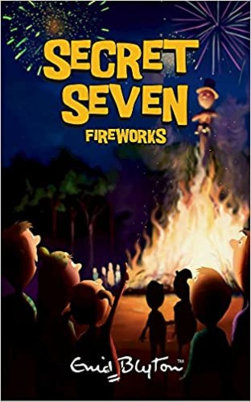 Book cover for "Secret Seven Fireworks" by Enid Blyton