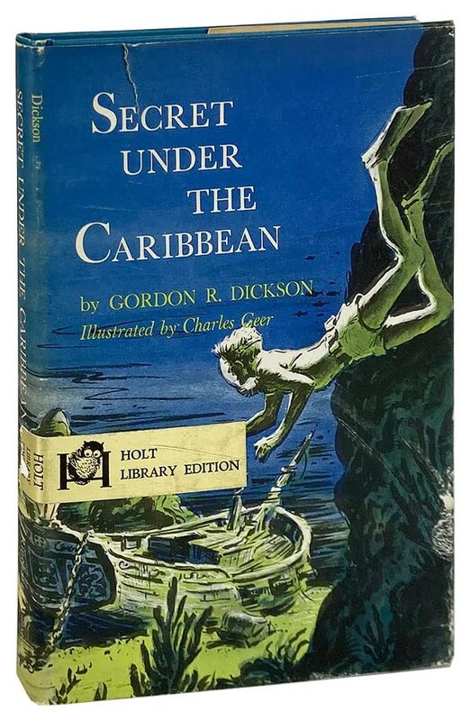 Book cover for "Secret Under the Caribbean" by Gordon R Dickson
