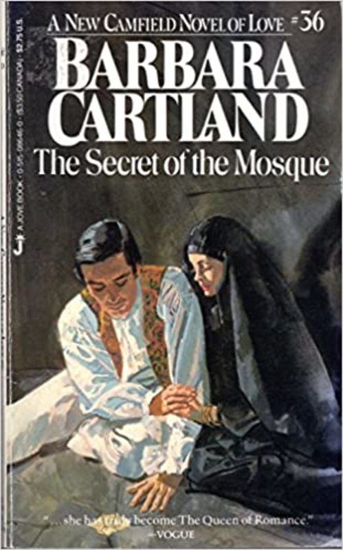 Book cover for "Secret of the Mosque" by Barbara Cartland