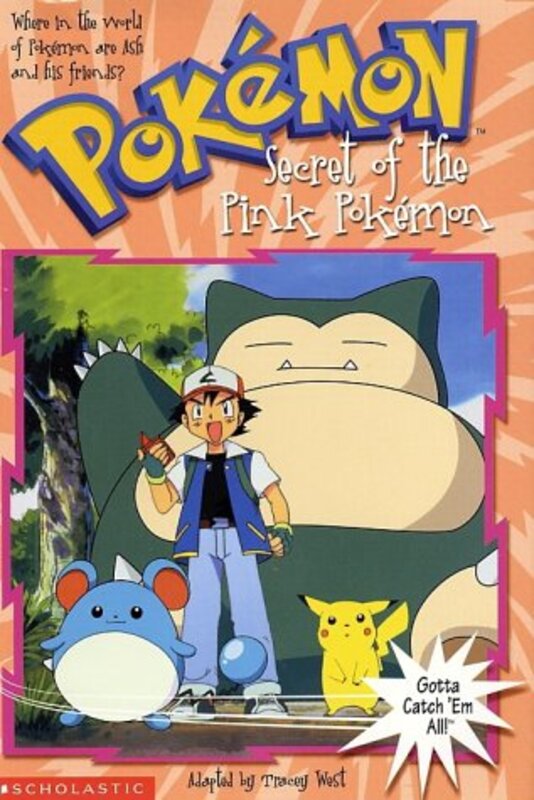 Book cover for "Secret of the Pink Pokemon" by Tracey West
