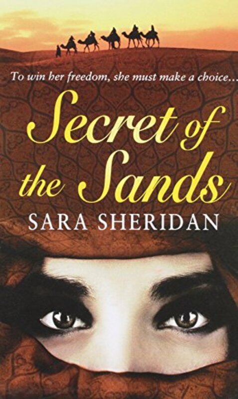 Book cover for "Secret of the Sands" by Sara Sheridan