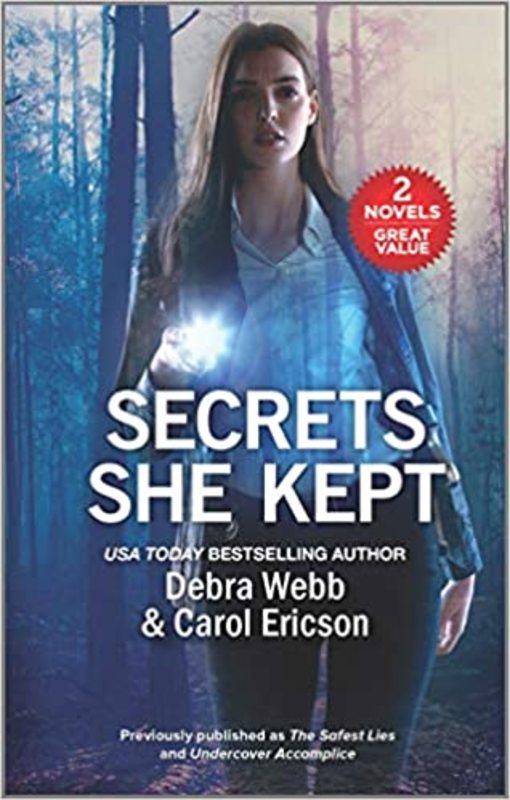 Book cover for "Secrets She Kept" by Carol Ericson