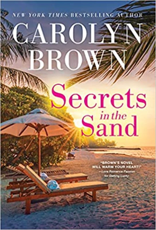 Book cover for "Secrets in the Sand" by Carolyn Brown