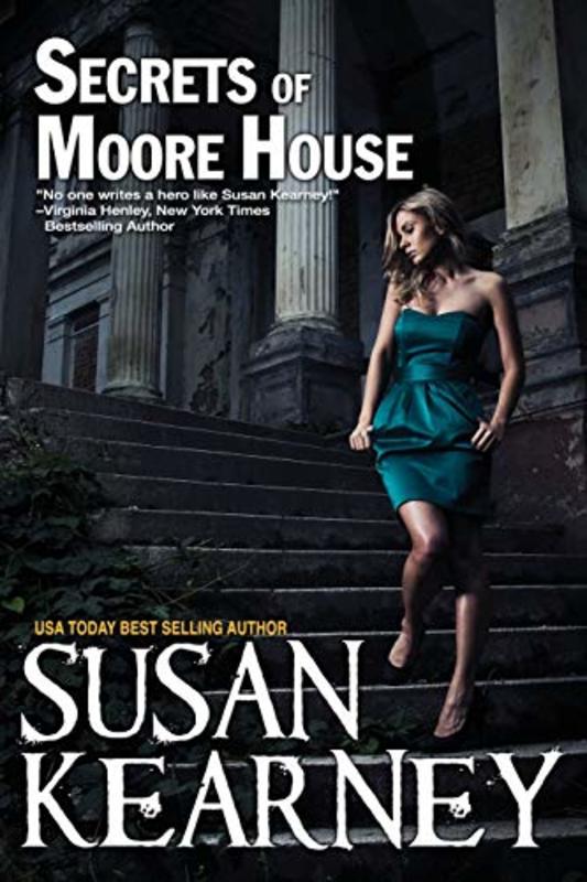 Book cover for "Secrets of Moore House" by Susan Kearney