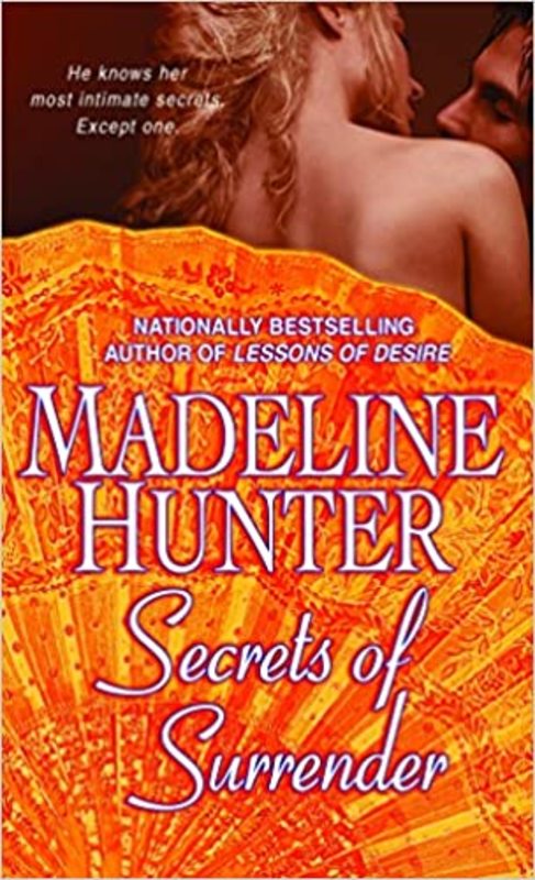 Book cover for "Secrets of Surrender" by Madeline Hunter