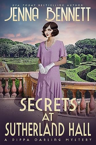 Book cover for "Secrets at Sutherland Hall" by Jenna Bennett