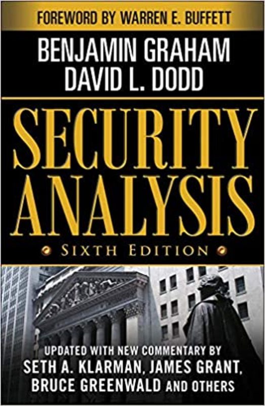 Book cover for "Security Analysis" by Benjamin Graham