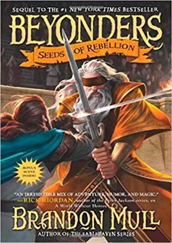 Book cover for "Seeds of Rebellion" by Brandon Mull