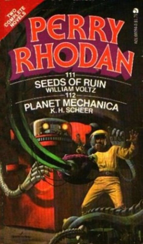 Book cover for "Seeds of Ruin and #Planet Mechanica" by Kurt Brand