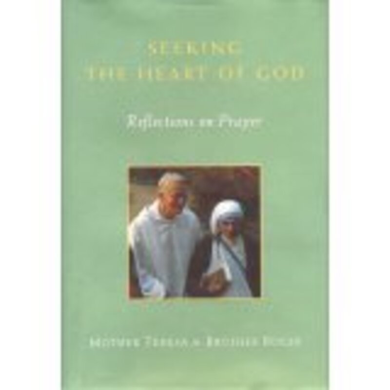 Book cover for "Seeking the Heart of God" by Mother Teresa