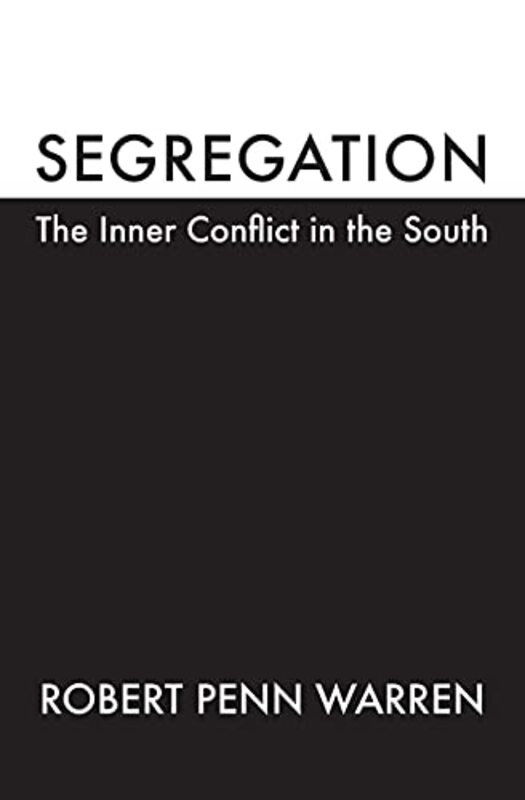Book cover for "Segregation" by Robert Penn Warren