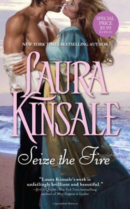 Book cover for "Seize the Fire" by Laura Kinsale