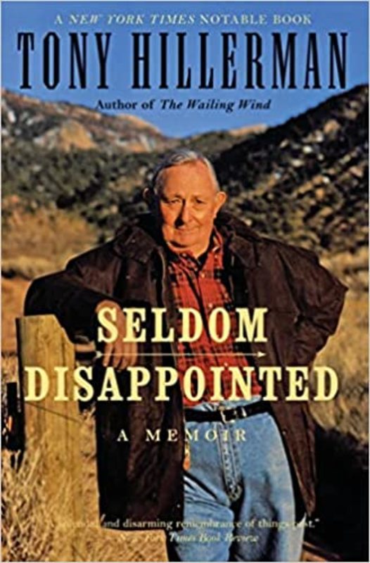 Book cover for "Seldom Disappointed" by Tony Hillerman