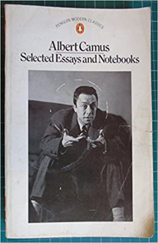 Book cover for "Selected Essays And Notebooks" by Albert Camus