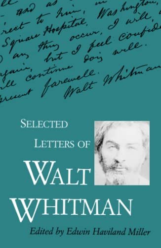 Book cover for "Selected Letters of Walt Whitman" by Walt Whitman