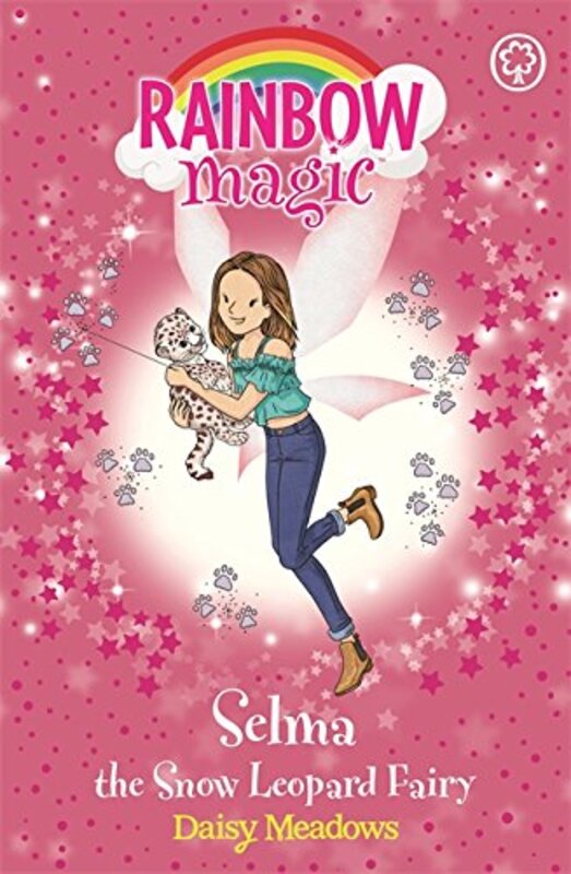 Book cover for "Selma the Snow Leopard Fairy" by Daisy Meadows