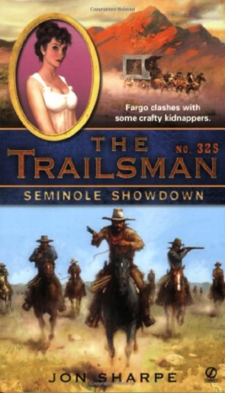 Book cover for "Seminole Showdown" by Jon Sharpe