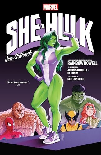 Book cover for "Sensational She-Hulk"