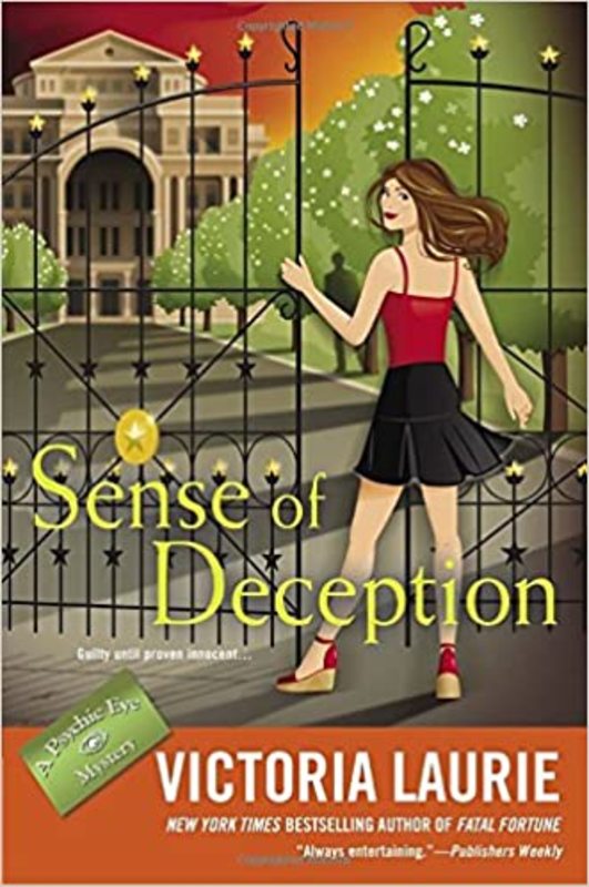 Book cover for "Sense of Deception" by Victoria Laurie