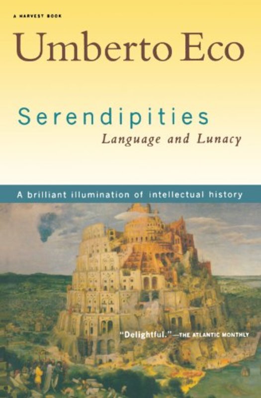 Book cover for "Serendipities" by Umberto Eco