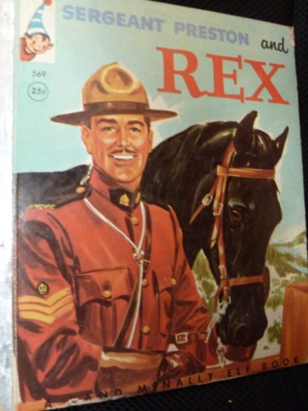 Book cover for "Sergeant Preston and Rex" by Fran Striker
