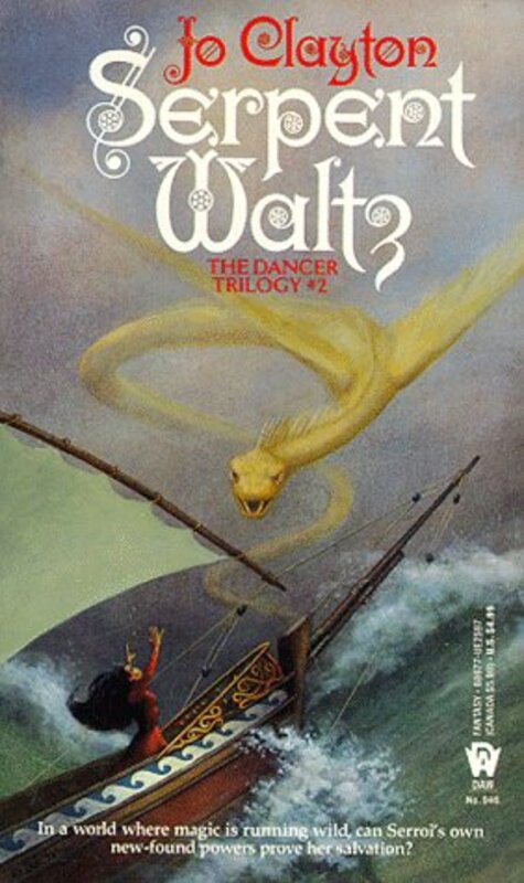 Book cover for "Serpent Waltz" by Jo Clayton