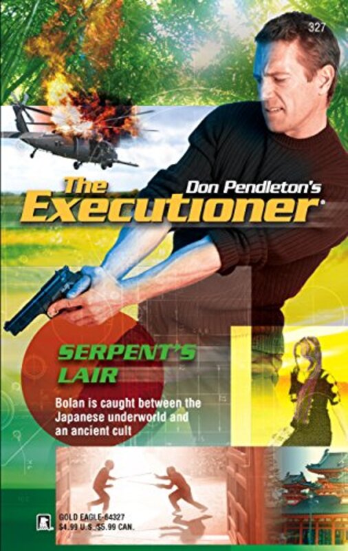 Book cover for "Serpent's Lair" by Don Pendleton