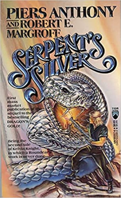 Book cover for "Serpent's Silver" by Piers Anthony