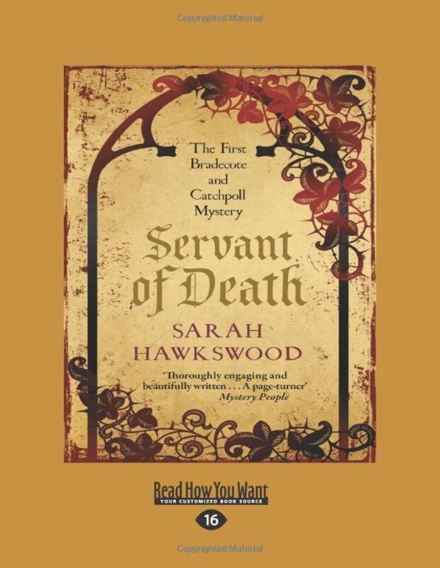 Book cover for "Servant of Death" by Sarah Hawkswood