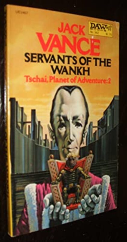 Book cover for "Servants of the Wankh" by Jack Vance