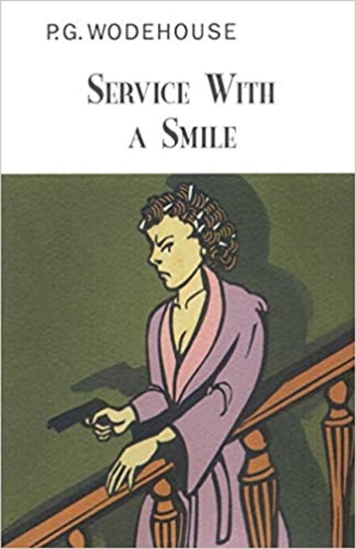 Book cover for "Service with a Smile" by PG Wodehouse