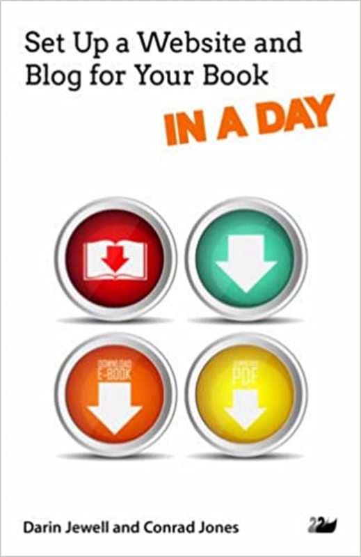 Book cover for "Set Up a Website and Blog for Your Book in a Day" by Conrad Jones