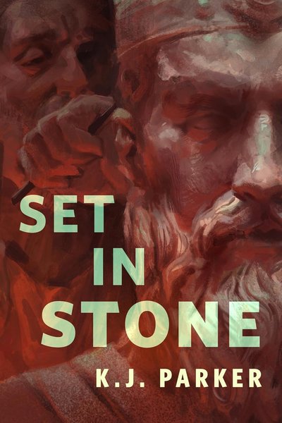 Book cover for "Set in Stone" by Tom Holt