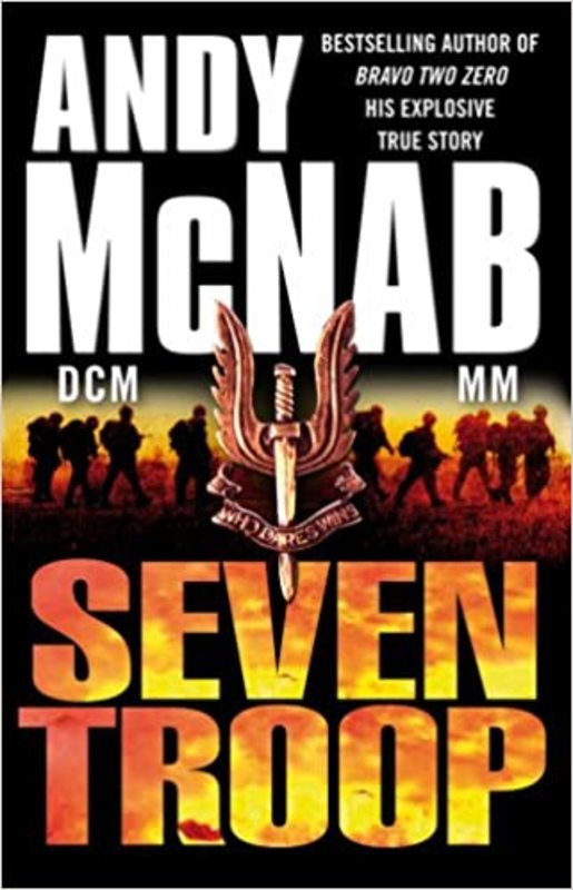 Book cover for "Seven Troop" by Andy McNab