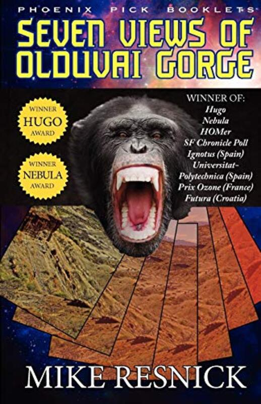Book cover for "Seven Views of Olduvai Gorge" by Mike Resnick